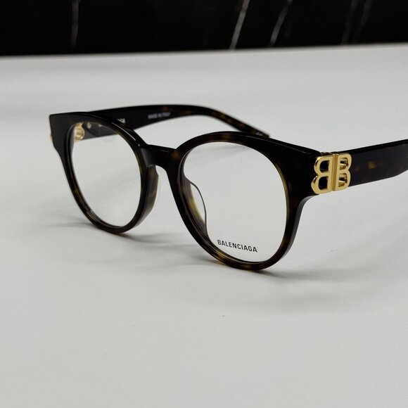 NEW BALENCIAGA BB0173O 002 ROUND HAVANA WOMEN EYEGLASSES BALENCIAGA - Picture 7 of 10